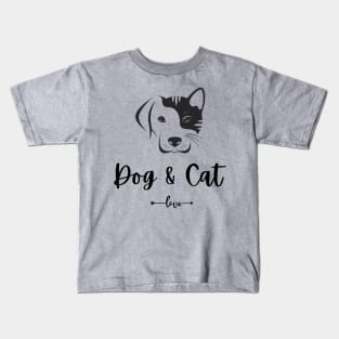 Dog and Cate Love Kids T-Shirt